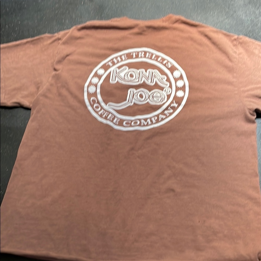 Gildan Brown T-Shirt with Coffee Logo